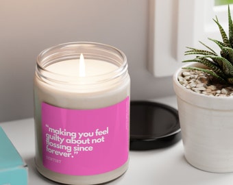 Guilt-Free Flossing Candle: Dentist's Playful Reminder in Every Scented Flicker - Aromatic, Scented candle, Oral Hygiene, JoyfulMed