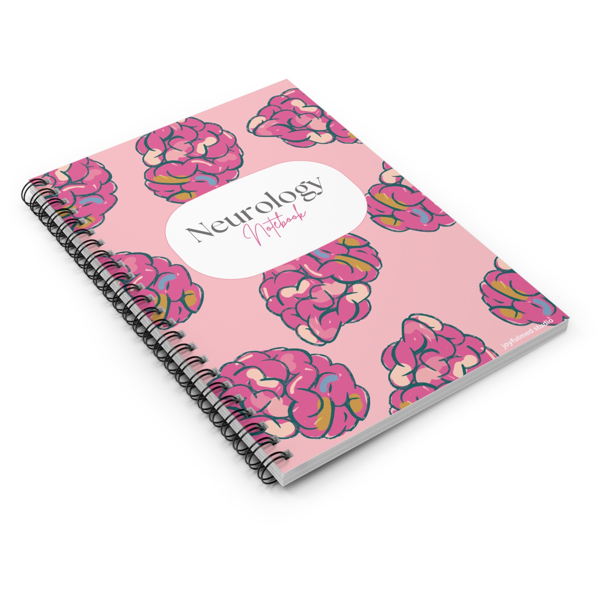 Cute Anatomical Brain Spiral Notebook, Medicine Gift, Medical Student ...