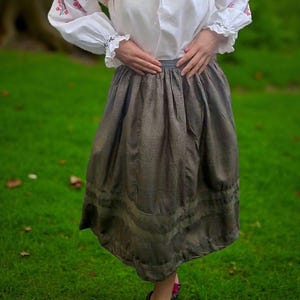 Antique skirt, Vintage skirt, Vyshyvanka skirt, Folk, Skirt, Ukrainian, handmade, skirt Authentic
