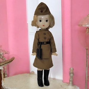 Vintage doll, USSR, decor, gift, toy, soldier doll, antique doll