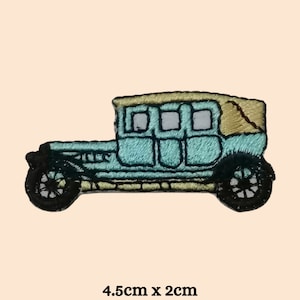Classic Old Vintage Car Iron On Patch Embroidered Sew on Applique Clothing bag Jacket Jeans