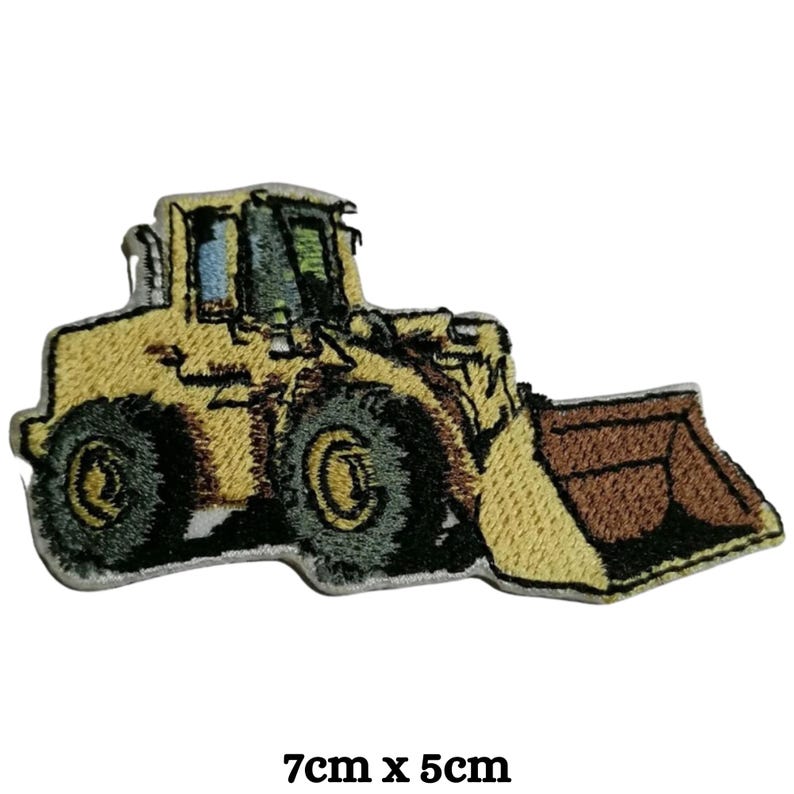 iron on patch
sew on patch
embroidered badge
kids construction patch
truck patch
work vehicle patch