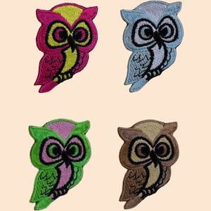 Owl Birds Iron On Patch Embroidered Sew On Applique Badge Clothing Jacket Jeans Bag