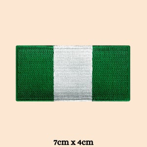 Gestickte Nigeria-Flaggen-Flecken-Abzeichen-Eisen aufnähende T-Shirt-Tasche Westafrika abuja