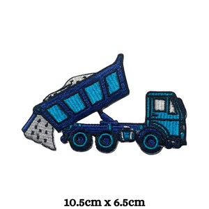 iron on patch
sew on patch
embroidered badge
kids construction patch
truck patch
work vehicle patch