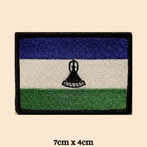 Lesotho Flagge Sew On Patch Kleidung Stickerei Applikation Gesticktes Abzeichen