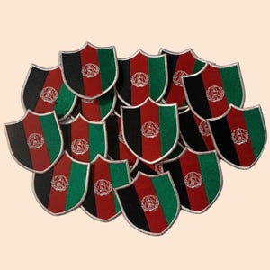 Afghanistan International Country Shield Flagge Aufnäher Gestickt Aufnähen Abzeichen