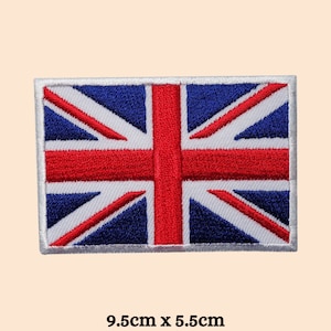 UK Flag Embroidered Iron / Sew On Union Jack Patch United Kingdom Badge Transfer
