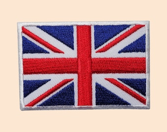 UK Flag Embroidered Iron / Sew On Union Jack Patch United Kingdom Badge Transfer