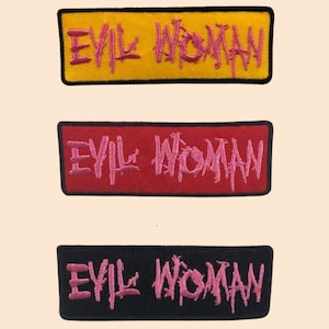 Evil Woman Iron On patch Embroidered Sew On Applique Badge Clothing Bag Jacket Jeans