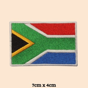South Africa Flag Patch Iron Sew On Clothes Jacket Bag African Embroidered Badge