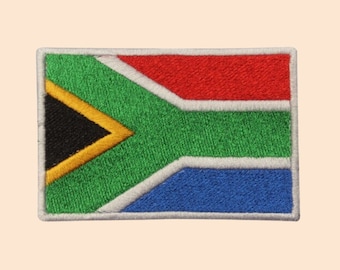South Africa Flag Patch Iron Sew On Clothes Jacket Bag African Embroidered Badge