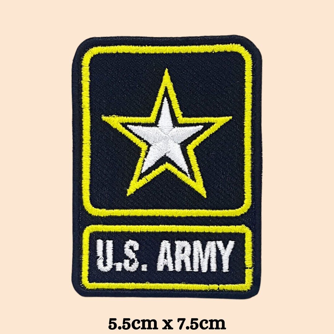 US Army Military Iron on Patch Embroidered Sew on Applique Star Badge ...