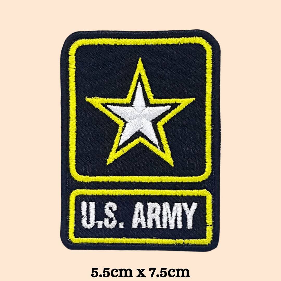 thumbnail image 2 of US Army Iron-On Patch – 3-Inch Embroidered Round, United States Military Applique 2 of 5