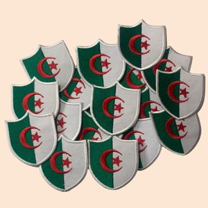 Algerien International Country Shield Flagge Eisen auf Patch gestickt Sew On Applikation Abzeichen