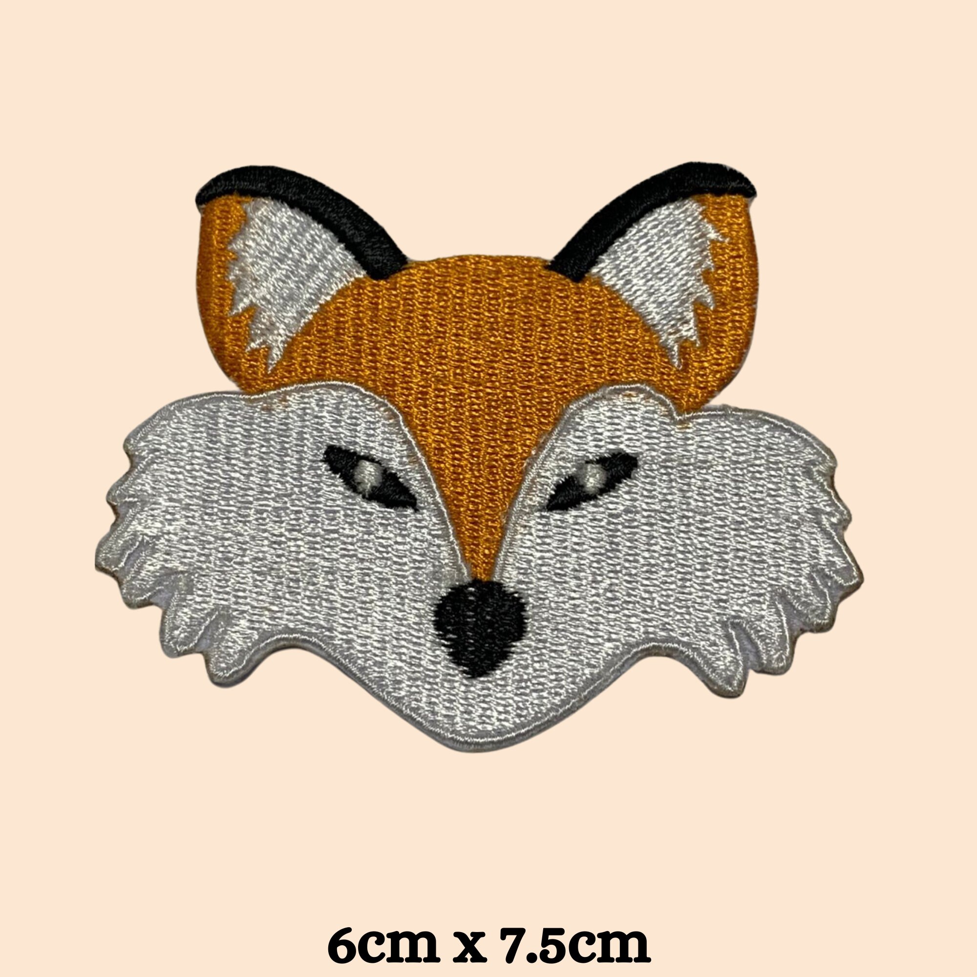 Animal Embroidered Applique Badge Fox Iron-On Or Sew-On Patch - Embroidered Animal Appliqué For Clothes, Bags & Crafts Iron On Patch - Foto 7