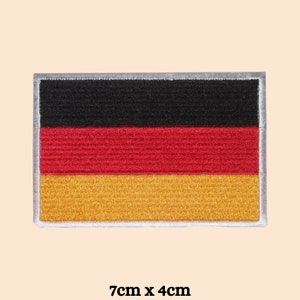 Germany Flag Embroidered Iron / Sew On Patch Deutschland German Shirt Bag Badge