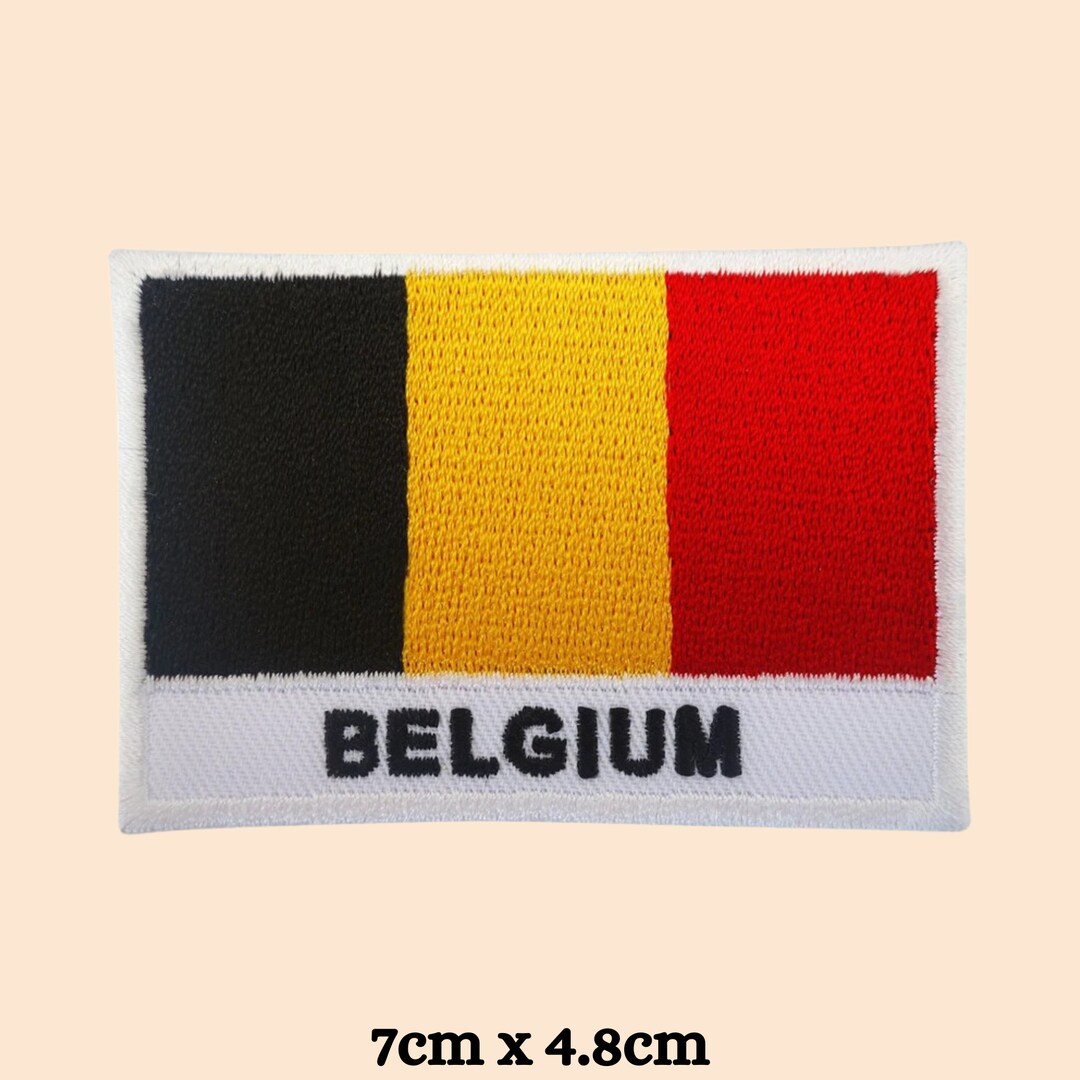 Patch Belgique Belgium écusson Patche Drapeau Belge 70 X 45 Mm à - Foto 13