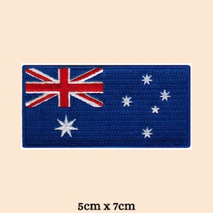 Emblema bordado com ferro para costurar da bandeira nacional da Austrália