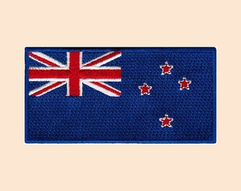 New Zealand International Country Flag Iron on patch Embroidered Sew On Applique National Badge