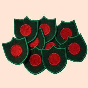 Bangladesch International Country Shield Flagge Aufnäher Gestickt Aufnäher Applikation Abzeichen