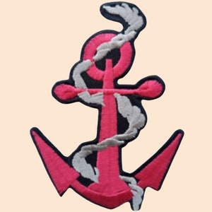 Anchor Patch Iron Sew On Navy Sailor Fancy Dress Costume Hat Embroidered Badge