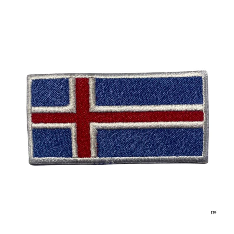 Small National Country Flag Iron on Patch – Embroidered Sew on Applique ...