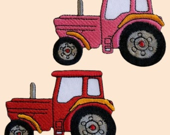 Parche de tractor agrícola bordado para planchar o coser para chaqueta, camiseta y jeans de niño