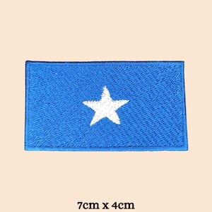 Somalia Flagge Patch Eisen aufnähen Somali Afrika gestickte Stickerei Abzeichen