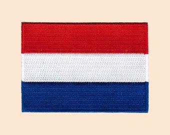 Netherlands Flag Patch Iron Sew On Clothes Bag Embroidered Badge Dutch Holland