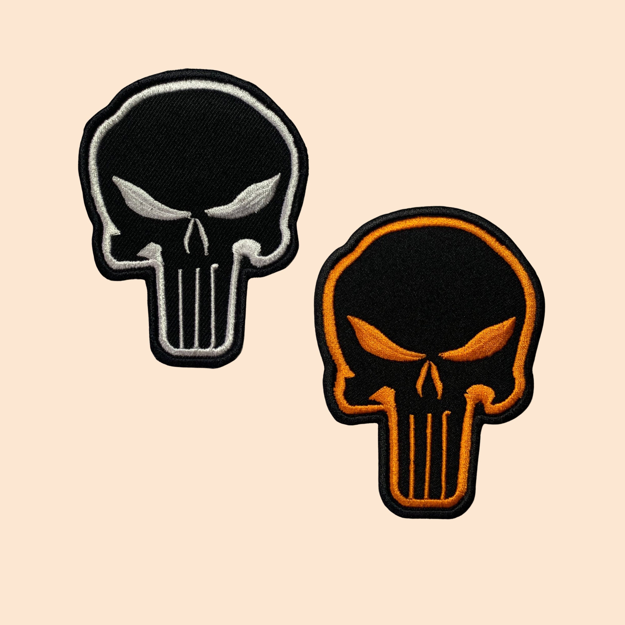 Punisher Skull Iron-On Patch
