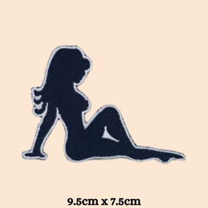 Mud Flap Girl  Trucker Sexy Girl Iron On Patch Embroidered Sew On Applique
