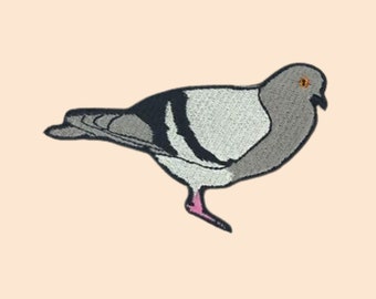 Pigeon Patch Iron Sew On Clothes Bag Bird Embroidered Badge Embroidery Applique