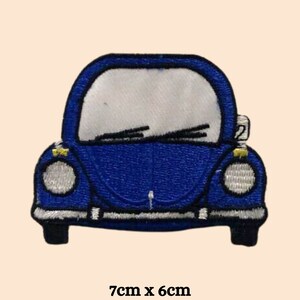 Stryklapp med broderad applikation, strykbar bil