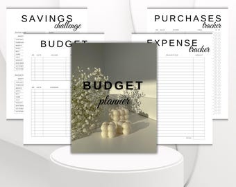 Planificateur budgétaire 2025 à imprimer | Suivi financier numérique | Suivi des dépenses mensuelles et des économies | Planificateur de gestion d'argent | Télécharger maintenant