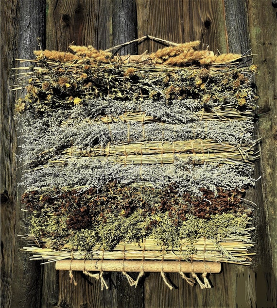 Summer Grass Rug Herb Tapestry Phyto Panel Eco friendly Tapestry Grass Weaving Natural Material Rustic Farmhouse Wall Decor Dry Field Herbs Etsy