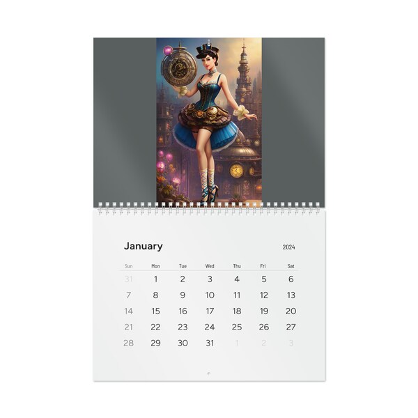 Steampunk Calendar 2024 Etsy
