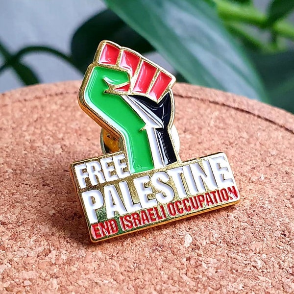 Palestina Pin – Palestina Vlag Pin – Palestina Hart Pin – Palestina Lint Pin – Gratis Palestina stickers – Verzetspin