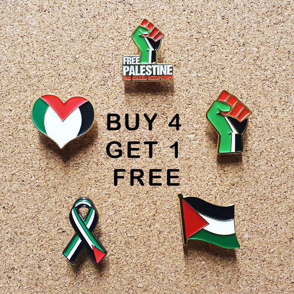 Palestine Pin – Palestine Flag Pin – Palestine Heart Pin – Palestine Ribbon Pin – Palestine Fist Pin – Free Palestine stickers
