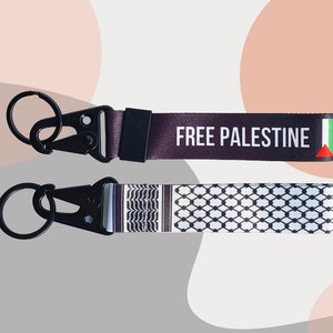 Palestine Keychain - Keffiyeh Keychain - Free Palestine