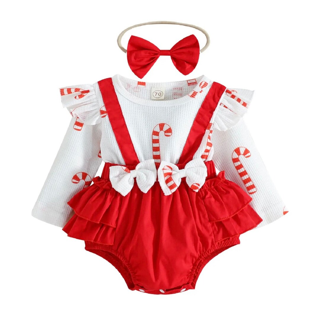 Baby Girls Christmas Outfit Etsy UK
