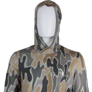 Stonewashed Kapuzen-Langarm-Unterschicht