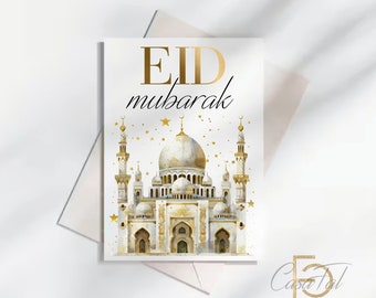 Eid card to print - Eid Mubarak - DIGITAL DOWNLOAD - DIY Eid card - Last minute card - Bayramin Kutlu Olsun - Bayram - Sugar Festival