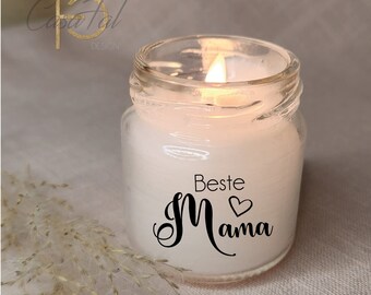 Personalized Mother's Day Candle: Unique Gifts for Special Women, Mini Favor Candle, Personalized Gift, Scented Candle, ROUND