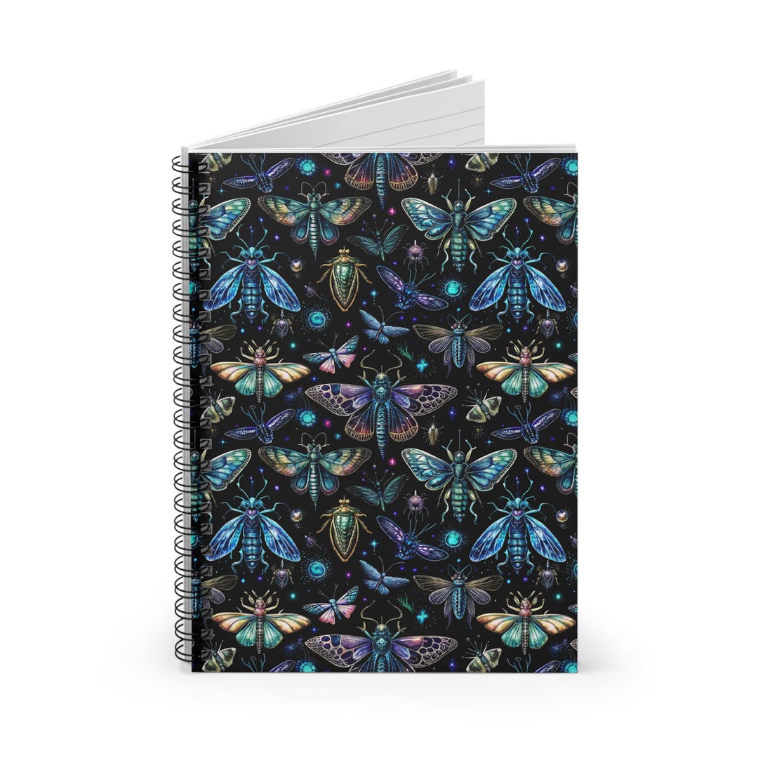 Moth Notebook Mystical Moth Spiral Notebook - Perfect for Journaling, Note-taking ...