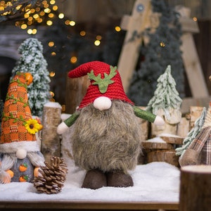 Faceless Santa Rudolph Ornament Cute Christmas Dolls