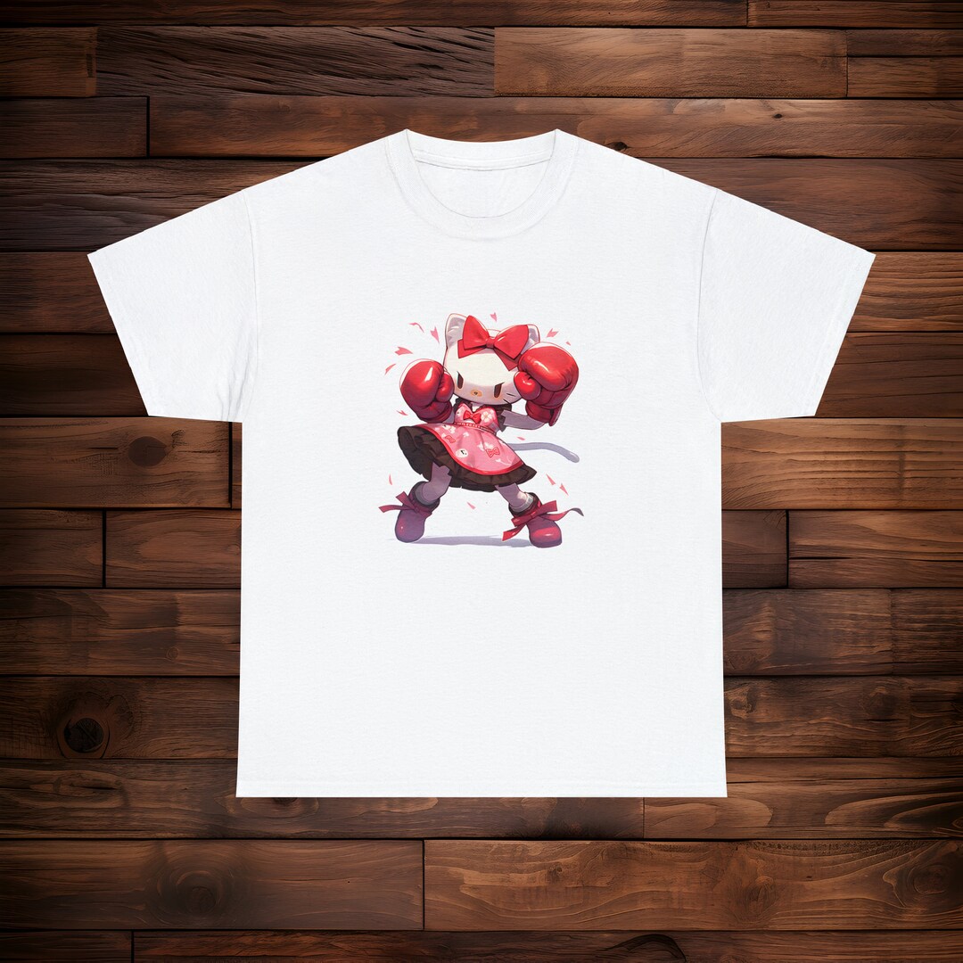 Hello Kitty Wearing Boxing Gloves Unisex Boxing Shirt Etsy