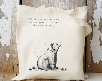 Christliche Tragetasche Jesus Tote Christian Merch Homeschool Mom Geschenk Damen Umhängetasche Tierliebhaber Geschenk Teen Taufe Geschenk Kirche Bibel Tasche
