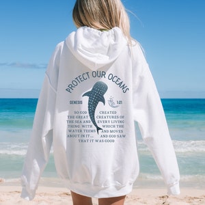 whale shark hoodie ocean inspired style coconut girl protect our oceans beach hoodie ocean animal shirt christian merch beachy sweatshirt