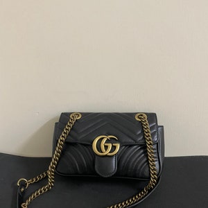 GG Marmont Chain Sling Shoulder Leather Bag